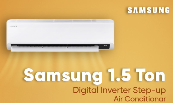 Samsung AR18CVFYAWK1 INVERTER AC 1.5 ton STEP-UP