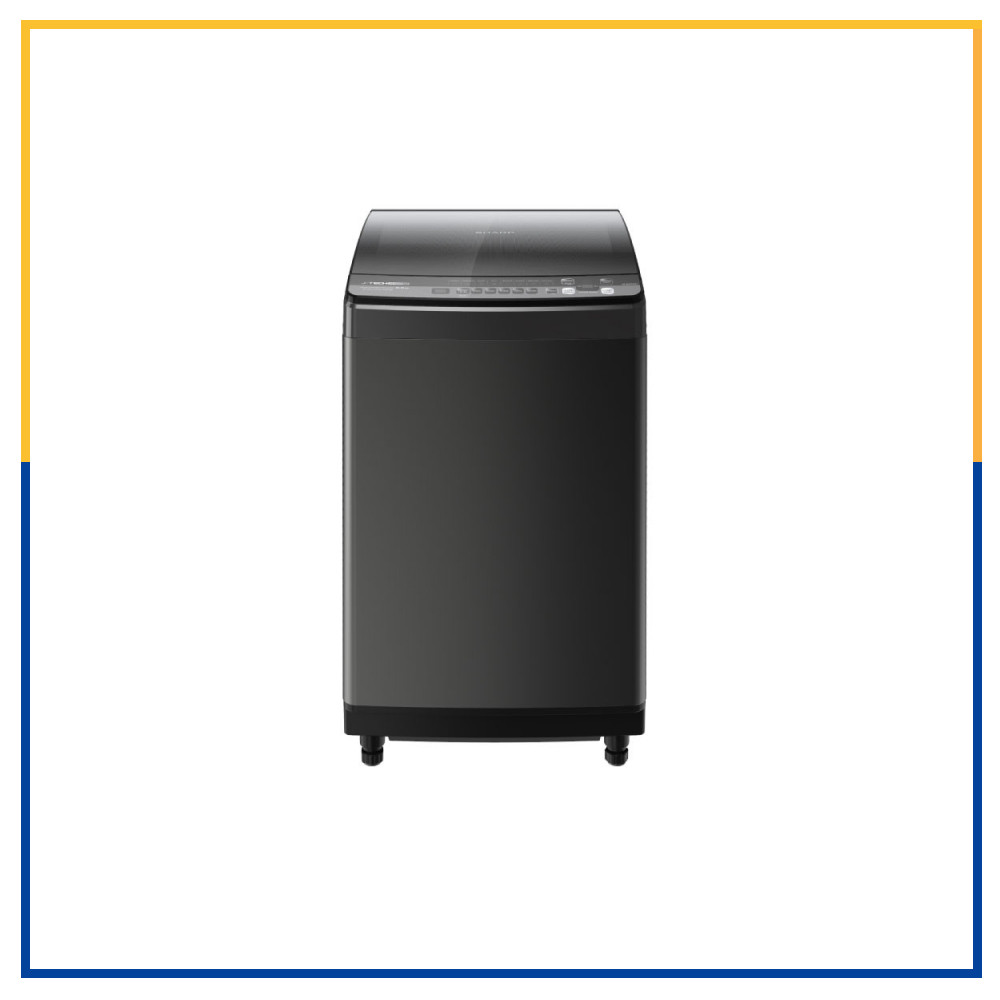 Sharp Full Auto J-Tech Inverter Washing Machine ES-W95TWXT-SA | 8.5 KG - Titan Silver