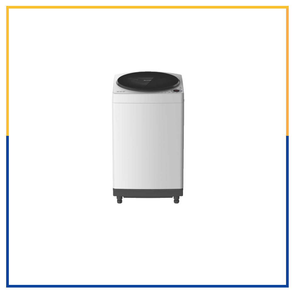 Sharp Full Auto Washing Machine ES-W90EW-H | 9 KG - Light Grey