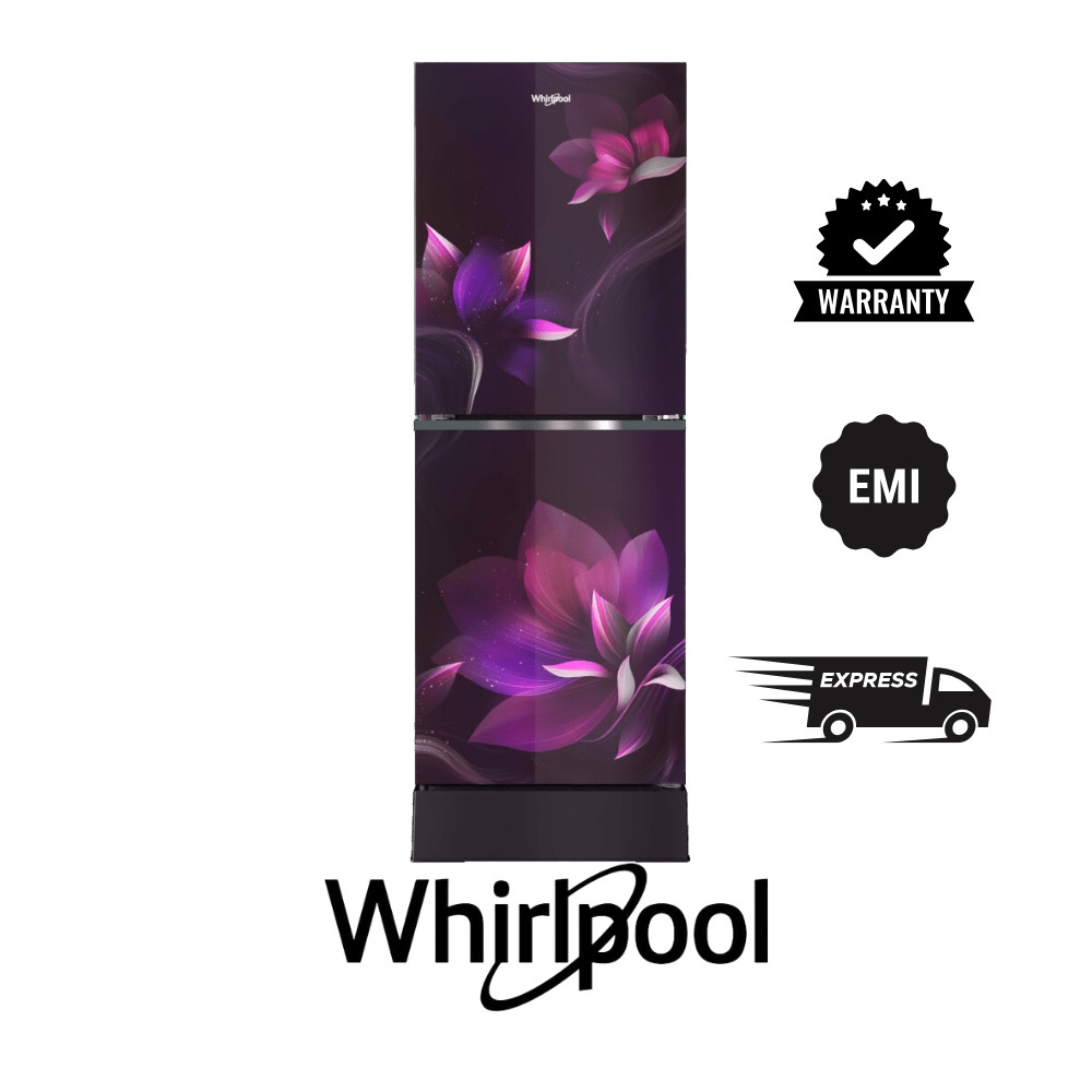 Whirlpool Fresh Magic Pro 278L GD Floret Purple Inverter Refrigerator