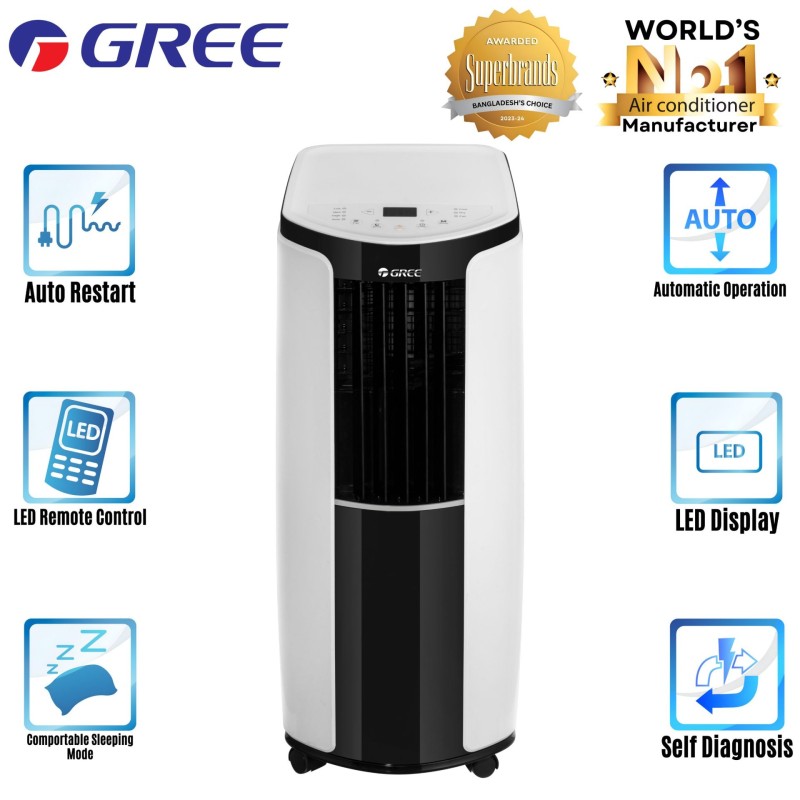 Gree GP-12NLF410 1.0 Ton Portable Air Conditioner