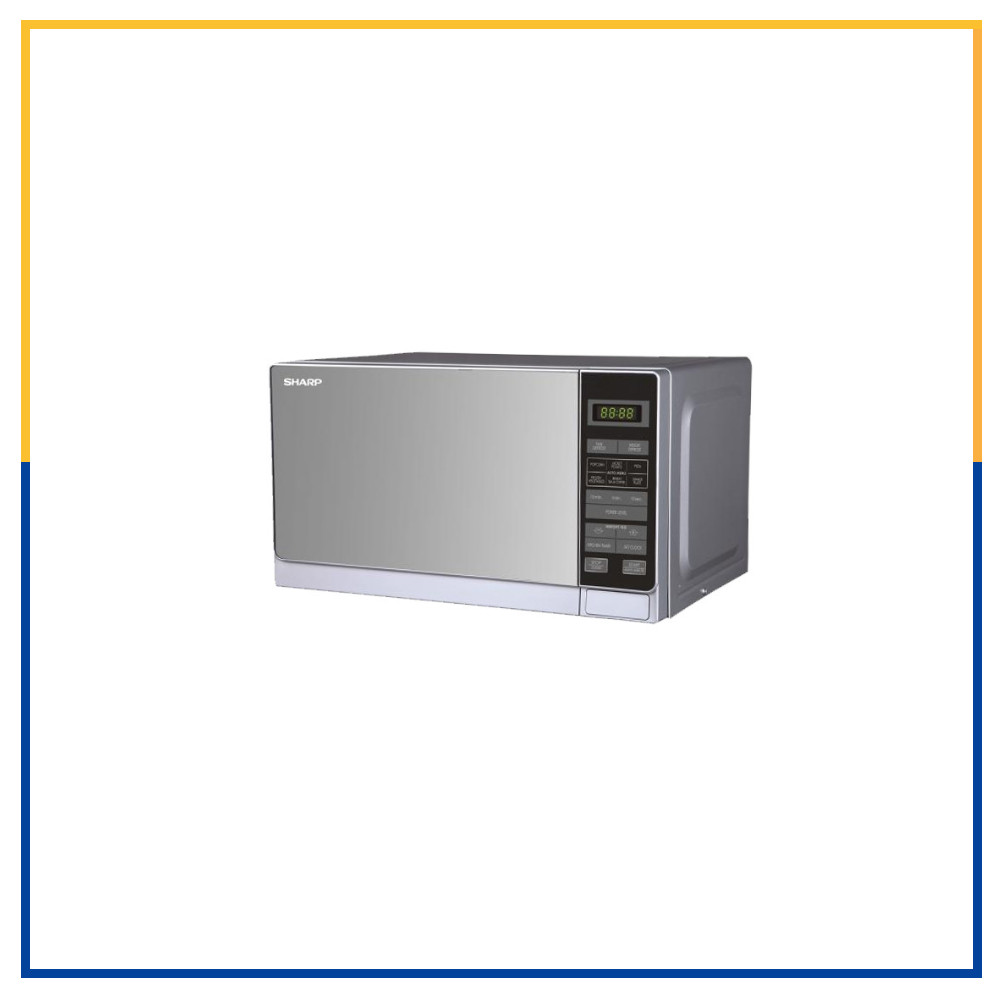 Sharp 25L Grill Microwave Oven | Mirror Silver | R-72A1-SM-V