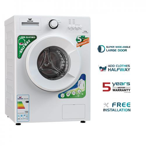 Walton WWM-AFM60 Front Loading Washing Machine 6kg