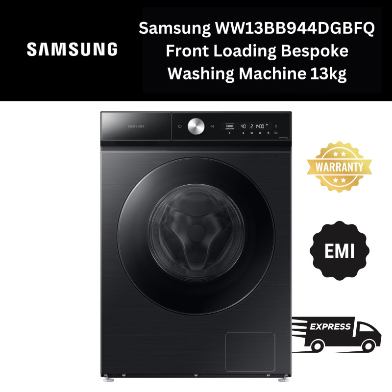 Samsung WW13BB944DGBFQ Front Loading Bespoke Washing Machine 13kg