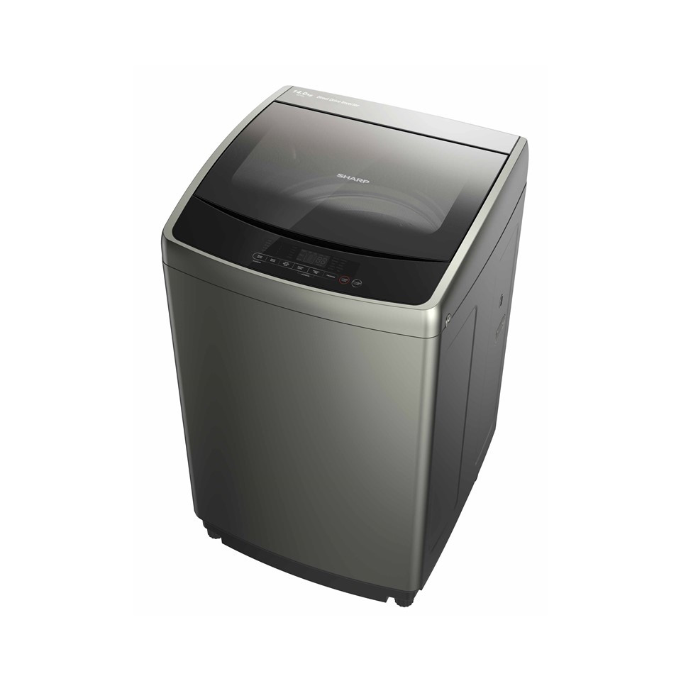 Sharp Full Auto Inverter Washing Machine ES-F120G| 12KG - Titanium