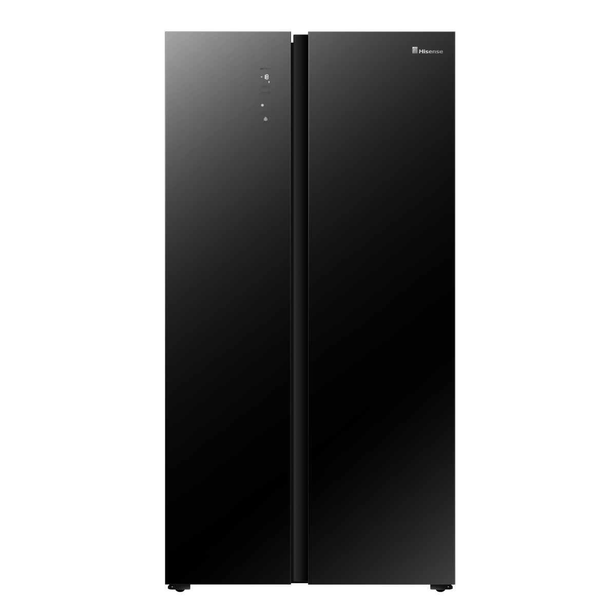 Hisense 566 L Side by Side Refrigerator | RS67WNV | Black | Glass Door
